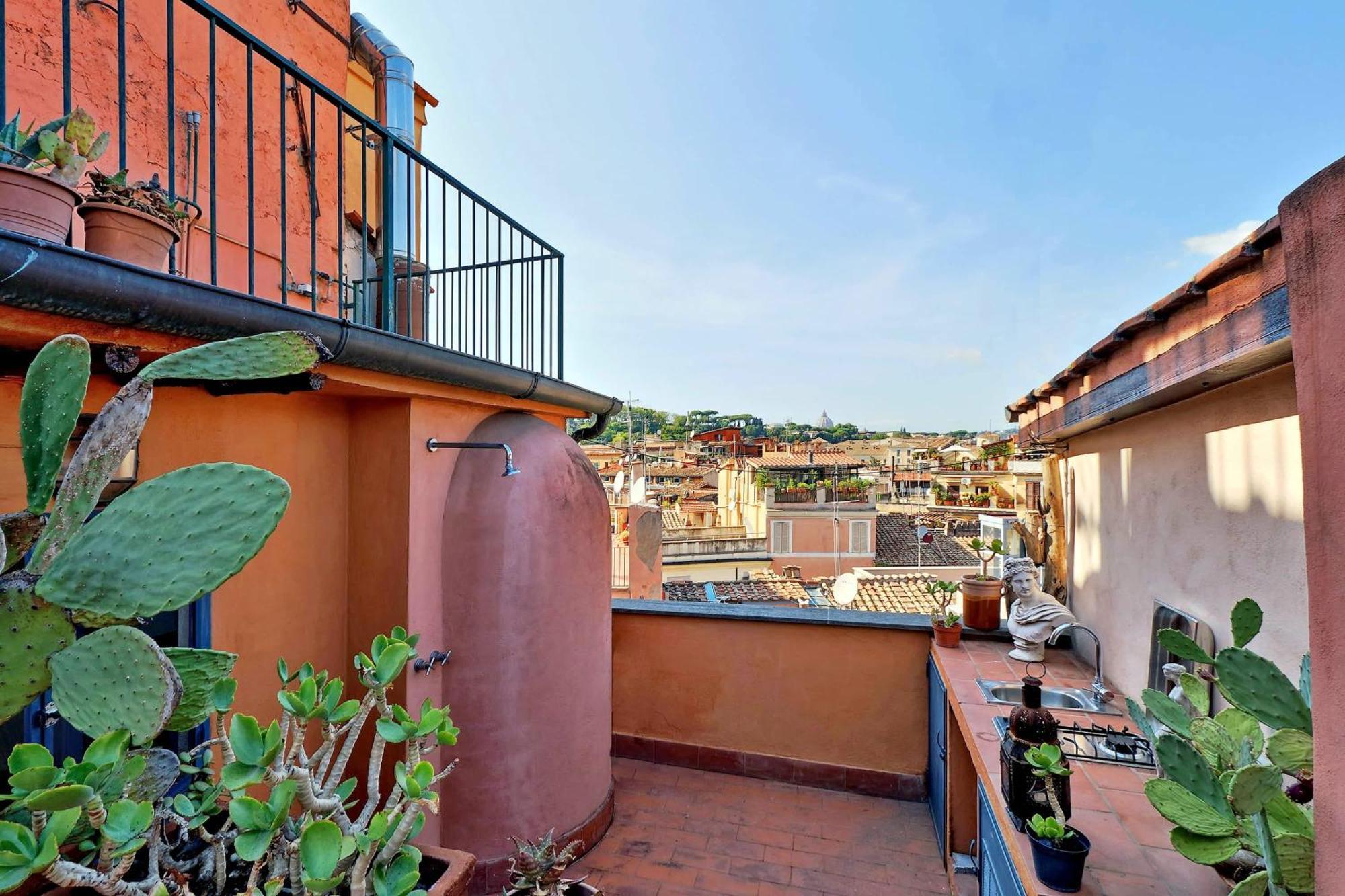 Vicolo Del Cinque Penthouse | Romeloftアパートメント エクステリア 写真